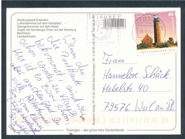 Wartburgstadt Eisenach,